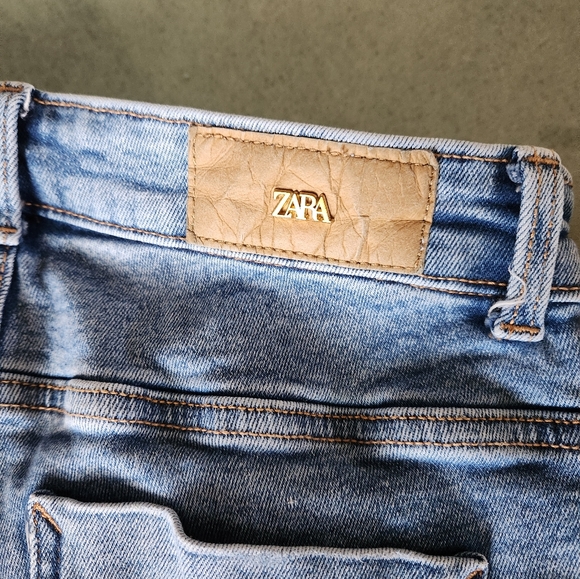 ZARA Set of 2 Mid Rise Skinny Stretch Jeans Size 6 - Picture 7 of 15